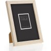 ZEP marco de madera hall 10x15 a 20x30 cm blanco marrón natural bloque perfil cristal transparente