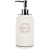 Clayre & Eef 65871 Jabonera Poliresina Blanca Ø 8x21 cm 475 ml