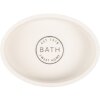 Clayre & Eef 65873 Jabonera Poliresina Blanca 14x10x3 cm