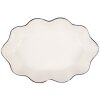 Clayre & Eef 6CE1984 Jabonera Cerámica Blanca 15x10x3 cm