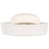 Clayre & Eef 6CE1995 Jabonera Cerámica Blanca Retro 13x9x3 cm