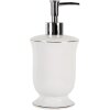 Clayre & Eef 6CE1997 Jabonera Cerámica Blanca Ø 9x20 cm 350 ml