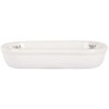 Clayre & Eef 6CE2006 Jabonera Cerámica Blanca Estilo Campestre 13x10x3 cm