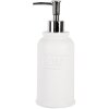 Clayre & Eef 65874 Jabonera Poliresina Blanca Ø 8x21 cm 350 ml