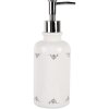 Clayre & Eef 6CE2005 Jabonera Cerámica Blanca Ø 9x20 cm 350 ml Estilo Campestre