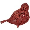 Clayre & Eef 65779 Decoración Pájaro Rojo 16x6x6 cm Estilo campestre