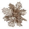 Clayre & Eef 65781 Decoración Navideña Flor Color Cobre Ø 14x4 cm