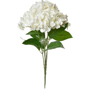 Clayre & Eef 6PL0347W Ramo de flores artificial Blanco Verde 23x23x45 cm