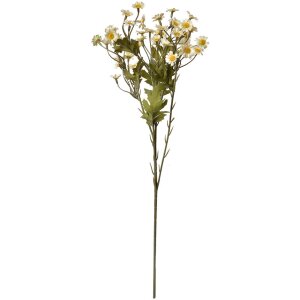Clayre & Eef 6PL0348W Decoración Rama con Flores Blanco Verde 23x17x60 cm