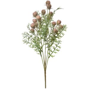 Clayre & Eef 6PL0349P Ramo Decorativo Flores Rosa Verde 16x16x47 cm