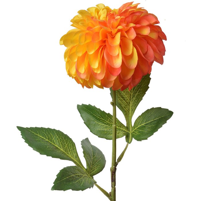 Clayre & Eef 6PL0353O Flor artificial Naranja Verde 13x13x63 cm
