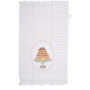 Clayre & Eef CT030 Toalla de Huésped Blanco Rosa Estilo Campestre 40x66 cm Algodón