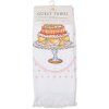 Clayre & Eef CT030 Toalla de Huésped Blanco Rosa Estilo Campestre 40x66 cm Algodón