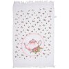 Clayre & Eef CT031 Toalla de algodón blanco rosa 40x66 cm