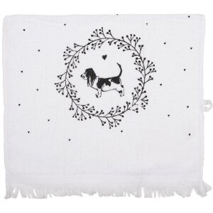 Clayre & Eef CTLGD-2 Toalla de Huésped Blanco...