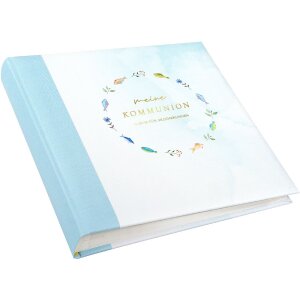 Goldbuch álbum de fotos comunión cielo pescado 25x25 cm 58 páginas glassine