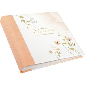 Goldbuch álbum de fotos confirmación Blütenzauber rosé 25x25 cm 58 páginas