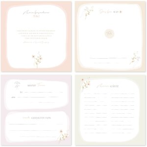 Goldbuch álbum de fotos confirmación Blütenzauber rosé 25x25 cm 58 páginas