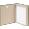 Caja de almacenaje Goldbuch Bella Vista alcachofa beige con ventana para fotos