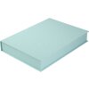 Goldbuch caja de almacenaje Bella Vista aqua 32x24 cm lino cierre magnético