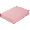 Goldbuch caja de almacenaje Bella Vista rosé 32x24 cm lino cierre magnético
