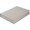 Goldbuch caja de almacenaje Bella Vista gris 32x24 cm lino con cierre magnético