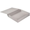 Goldbuch caja de almacenaje Bella Vista gris 32x24 cm lino con cierre magnético