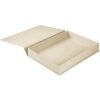 Goldbuch caja de almacenaje Bella Vista beige 32x24 cm lino con cierre magnético