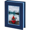 Caja de almacenaje Goldbuch Bella Vista azul celeste con ventana para fotos