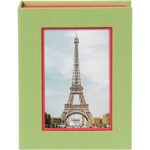 Caja de almacenaje Goldbuch Bella Vista lima coral con ventana para fotos