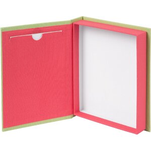 Caja de almacenaje Goldbuch Bella Vista lima coral con ventana para fotos