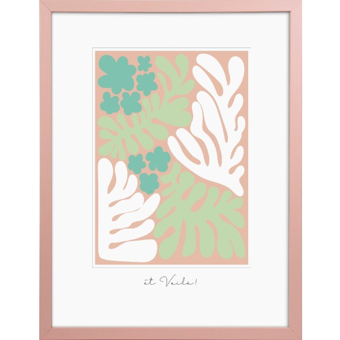 Marco de madera Goldbuch Aura 30x40 cm Dirty Rose madera auténtica MDF cristal transparente