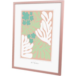Marco de madera Goldbuch Aura 40x50 cm Dirty Rose madera auténtica cristal transparente MDF