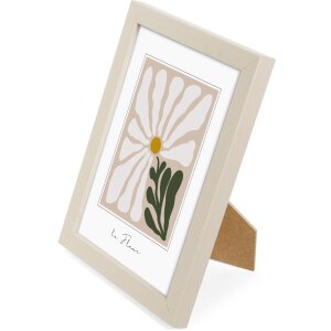 Marco de madera Goldbuch Aura 13x18 cm beige madera auténtica con soporte y cristal transparente