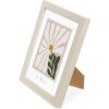 Marco de madera Goldbuch Aura 13x18 cm beige madera auténtica con soporte y cristal transparente