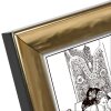 Marco de fotos Goldbuch Destello 10x15 cm aspecto martillado dorado cristal transparente
