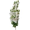 Clayre & Eef 6PL0345W Rama Decorativa con Flores Blanco Verde 25x15x88 cm