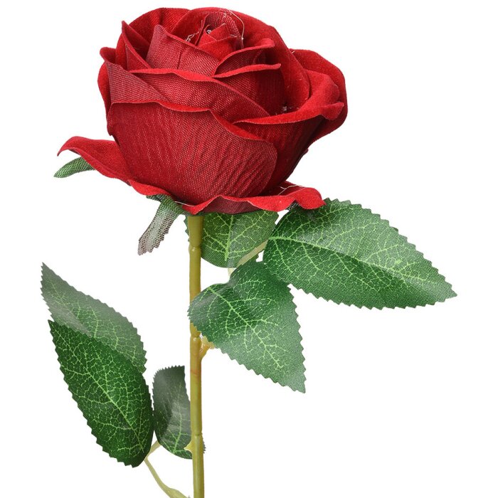 Clayre & Eef 6PL0359BU Flor artificial Rosa Burdeos 8x8x50 cm