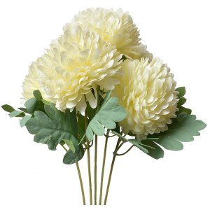 Clayre & Eef 6PL0362W Ramo Decorativo Flores Blanco...
