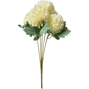 Clayre & Eef 6PL0362W Ramo Decorativo Flores Blanco 22x14x43 cm