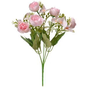 Clayre & Eef 6PL0367 Decoración rama con flores 20x10x34 cm
