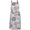 Clayre & Eef CSP41-1 Delantal Diseño Calabaza Beige Gris 70x85 cm