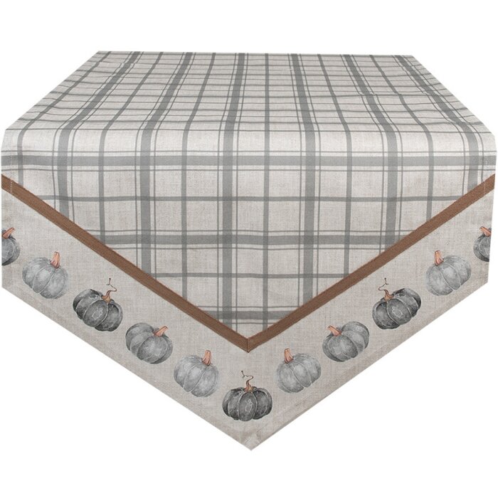 Clayre & Eef camino de mesa CSP65 diseño calabaza 50x160 cm