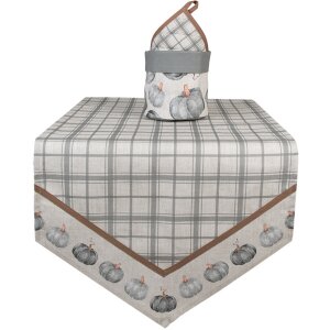 Clayre & Eef camino de mesa CSP65 diseño calabaza 50x160 cm