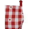 Clayre & Eef LVT41 Delantal Rojo Blanco Corazón 70x85 cm