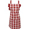 Clayre & Eef LVT41K Delantal Niño Rojo Blanco Motivo Corazón 56x48 cm