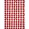 Clayre & Eef LVT42-2 Paño de cocina rojo blanco a cuadros con corazones 50x70 cm