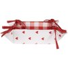 Clayre & Eef LVT47 Panera Corazones 35x35x8 cm Rojo Blanco