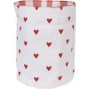 Clayre & Eef LVT50 Panera Corazón Rojo Blanco Ø 15x16 cm