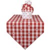 Clayre & Eef LVT50 Panera Corazón Rojo Blanco Ø 15x16 cm